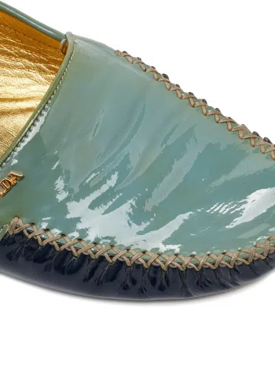 Pre-owned Prada Patent Leather Loafers