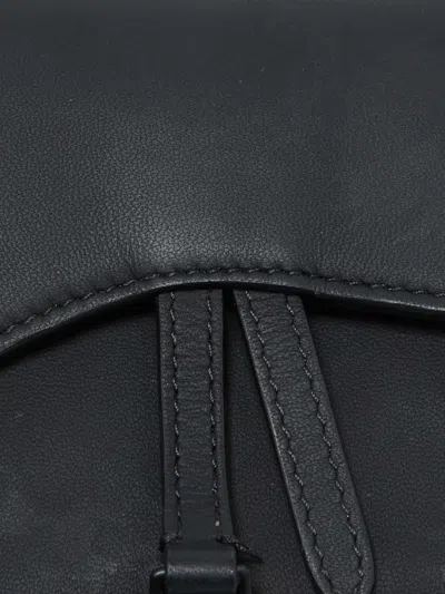 Pre-owned Dior D-buckle Belt Bag In Black