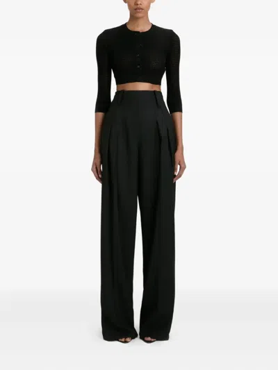 Victoria Beckham Three-quarter Sleeve Cropped Cardigan