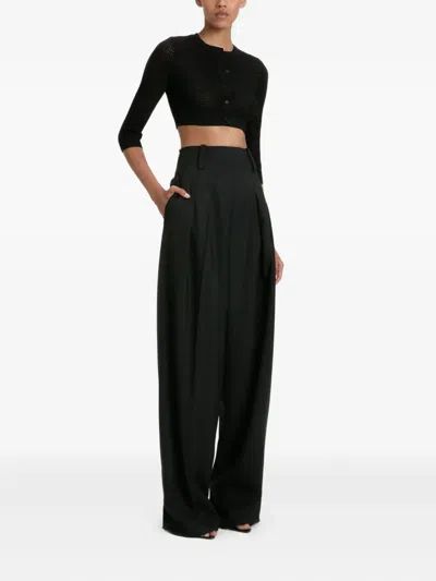 Victoria Beckham Three-quarter Sleeve Cropped Cardigan