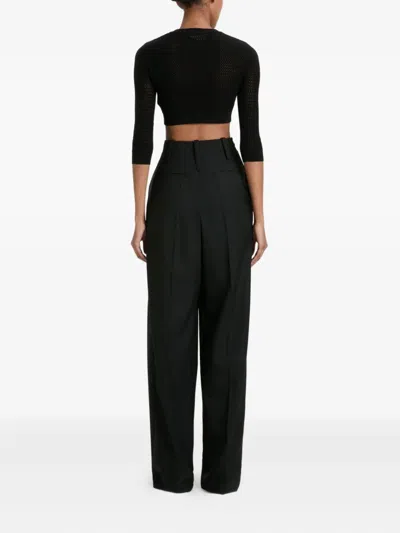Victoria Beckham Three-quarter Sleeve Cropped Cardigan