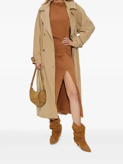 Isabel Marant Nadela Side-split Draped Midi Dress