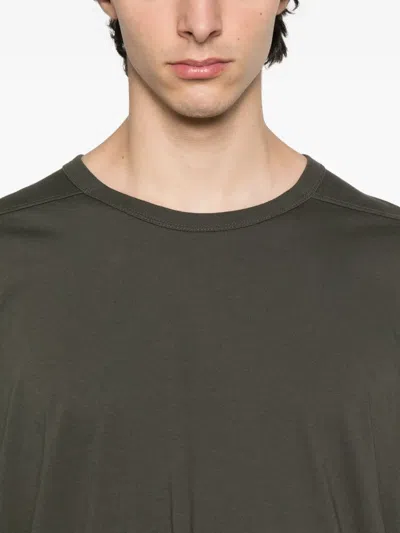 Rick Owens Round-neck Short-sleeved T-shirt In Green