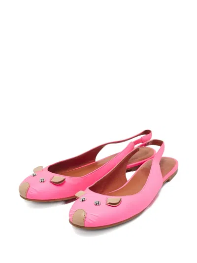 Pre-owned Marc Jacobs Vintage 2024  Mouse Face Slingback Flat Pumps