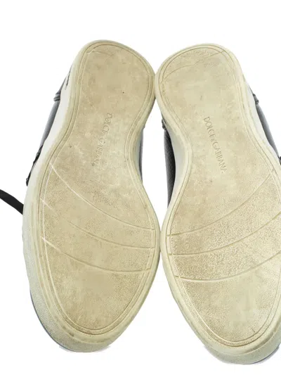 Pre-owned Dolce & Gabbana Leather Logo Sneakers