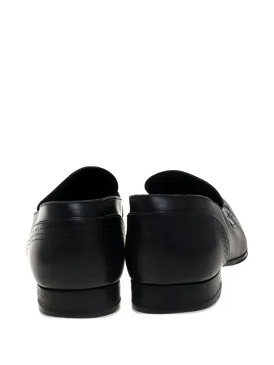 Pre-owned Louis Vuitton Leather Loafers In Black