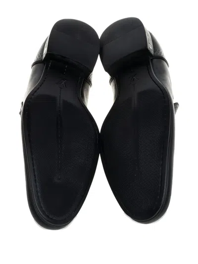 Pre-owned Louis Vuitton Leather Loafers In Black