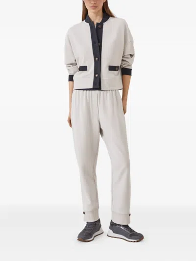 Brunello Cucinelli Button-fastening Panelled Sweatshirt