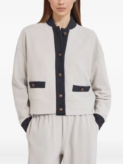 Brunello Cucinelli Button-fastening Panelled Sweatshirt