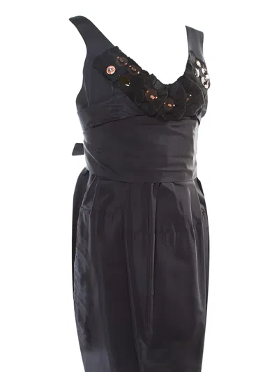 Pre-owned Marni Button-embellished Dress In Black