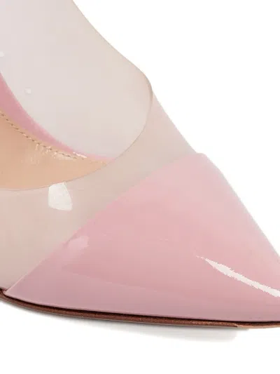 Pre-owned Gianvito Rossi 2024 85mm Leather-trim Pumps In Pink