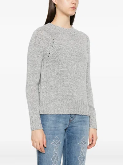 Ermanno Scervino Cashmere Sweater In Gray