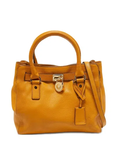Pre-owned Michael Kors Vintage 2024 Hamilton Tote Bag In Yellow
