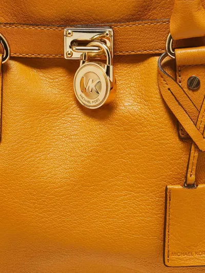 Pre-owned Michael Kors Vintage 2024 Hamilton Tote Bag In Yellow