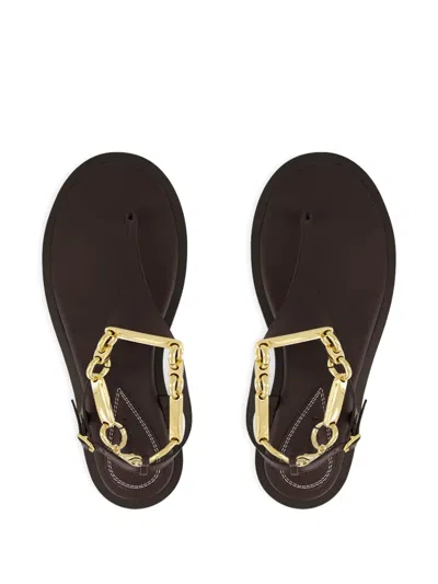 Zimmermann Wild Chain-embellished Leather Sandals