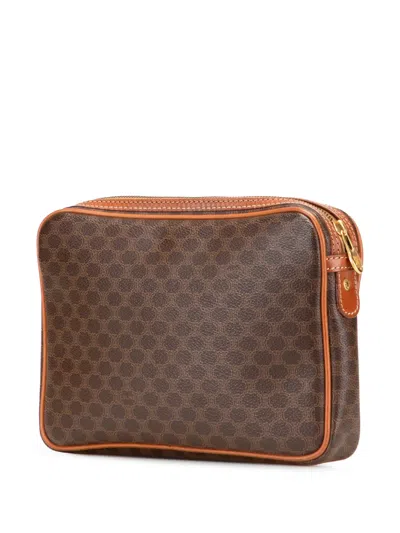 Pre-owned Celine 1994 Macadam Coated Canvas Clutch Bag