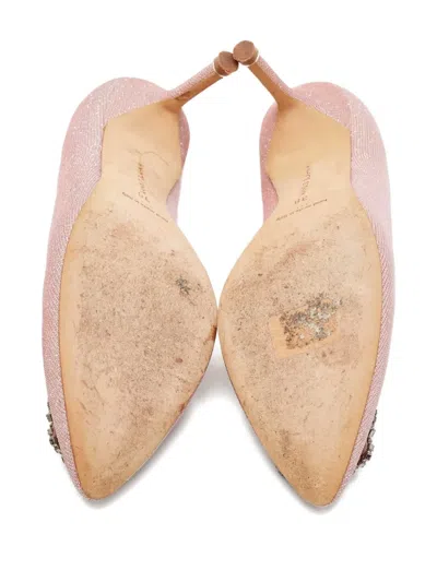 Pre-owned Manolo Blahnik  80mm Hangisi Pumps
