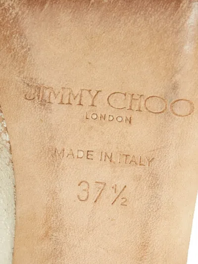 Pre-owned Jimmy Choo 2024 100mm Luna Leather Peep-toe Pumps