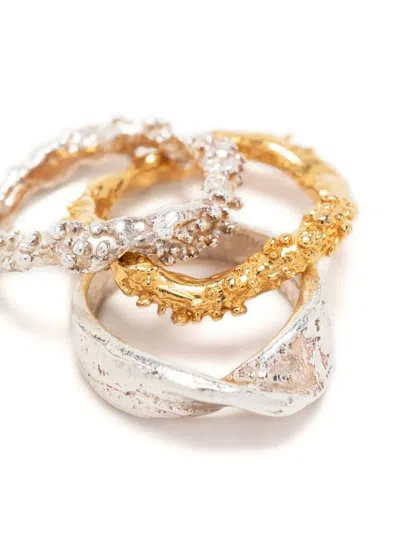 Alighieri The Infernal Rocks Rings Set In Metallic