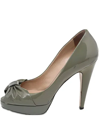 Pre-owned Valentino Garavani 120mm Platform Bow Pumps