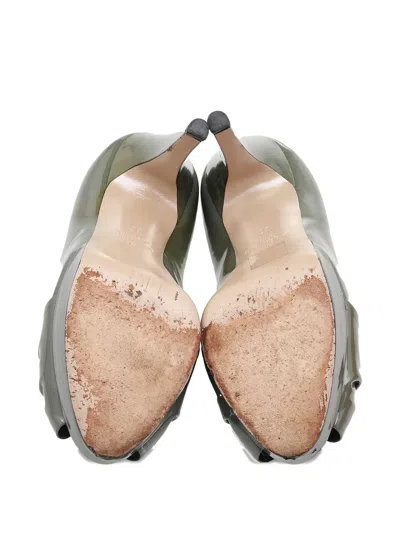 Pre-owned Valentino Garavani 120mm Platform Bow Pumps