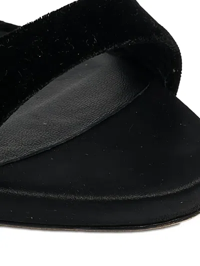 Pre-owned Giuseppe Zanotti Vintage  120mm Velvet Pumps In Black