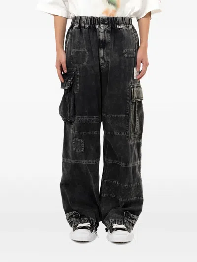 Miharayasuhiro Repair Cargo Trousers In Black