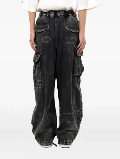 Miharayasuhiro Repair Cargo Trousers In Black