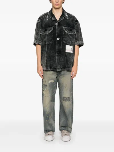 Miharayasuhiro Amateur Sewn S/s Shirts In Black
