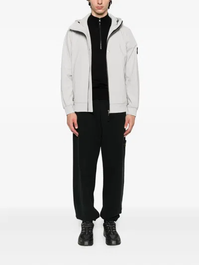 Stone Island Classic Badge Sweatpants In Black