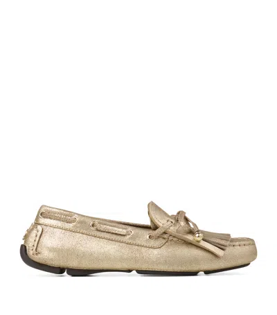 Jimmy Choo Manon Flat Suede Loafers