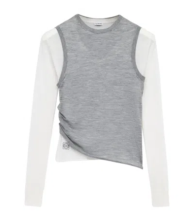 Loewe Cashmere-blend Draped Sweater
