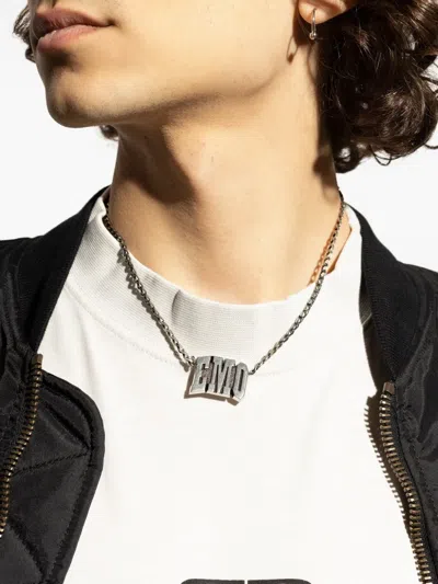 Balenciaga Emo Pendant Necklace
