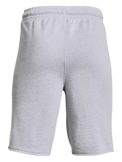 Under Armour Ua Project Rock Terry Shorts In Gray