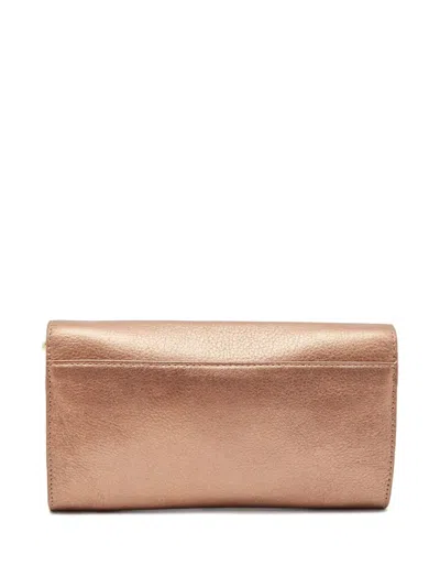 Pre-owned Tory Burch 2023 Metallic Leather Shoulder Bag In Brown