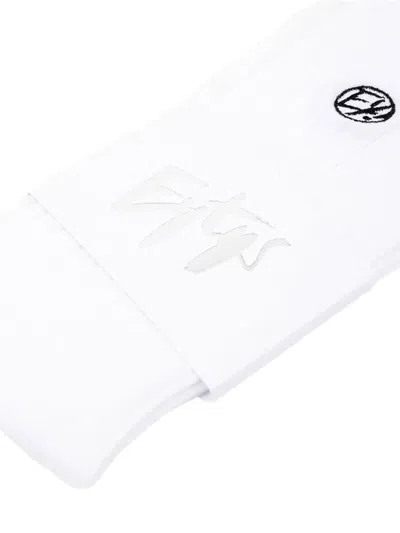 Eytys Embroidered-logo Socks In White