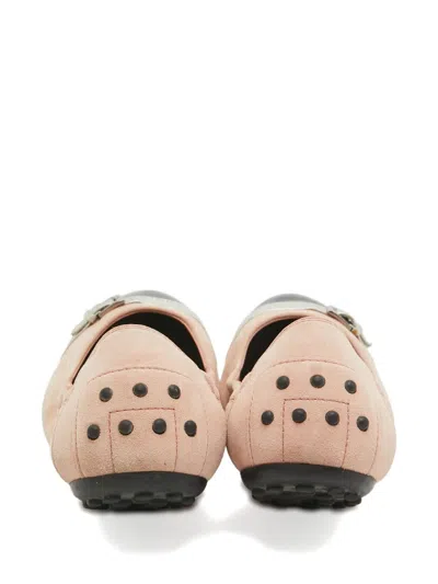 Pre-owned Tod's Vintage  Patent Leather Buckled Ballet Flats