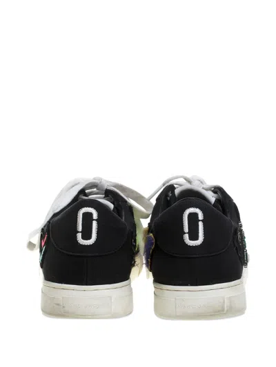 Pre-owned Marc Jacobs Vintage 2024  Patch-embellished Sneakers In Black
