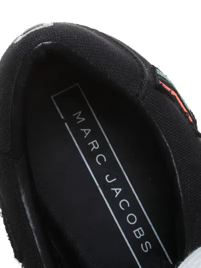 Pre-owned Marc Jacobs Vintage 2024  Patch-embellished Sneakers In Black
