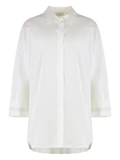 Peserico Cotton Shirt In White