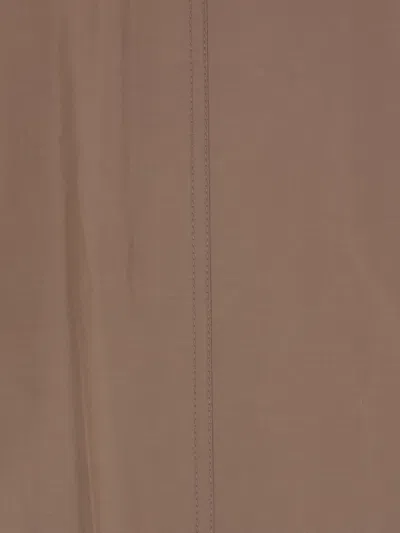 Brunello Cucinelli Short Button Detailing Down Jacket In Brown