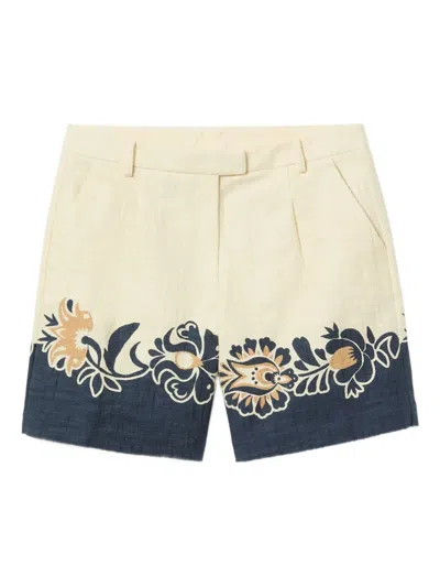 La Doublej Floral-print Shorts