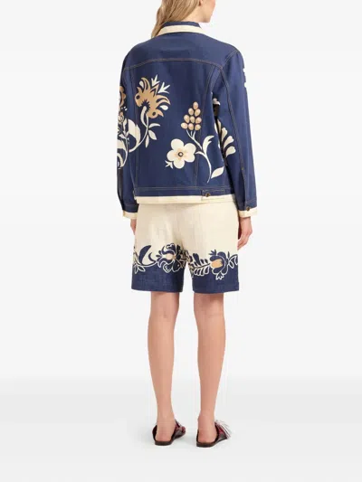 La Doublej Floral-print Shorts