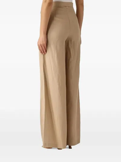 Twinset Lace-up Wide-leg Trousers