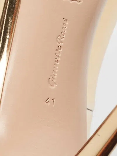 Pre-owned Gianvito Rossi  110mm Musa Pumps In Gold