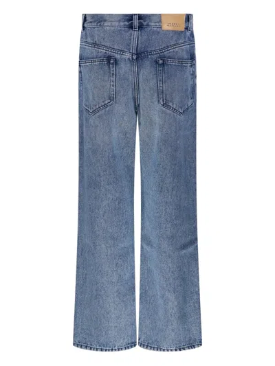 Isabel Marant Étoile Jenny Ga Wide Leg Faded Wash Jeans
