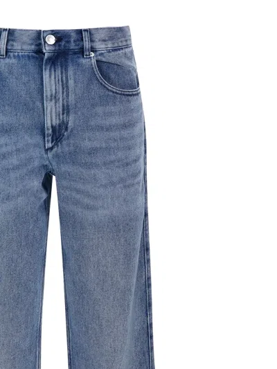 Isabel Marant Étoile Jenny Ga Wide Leg Faded Wash Jeans