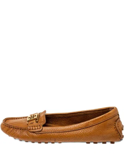 Pre-owned Tory Burch  Leather Driving Loafers