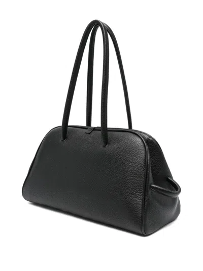 Jacquemus Tourism Leather Tote Bag In Black