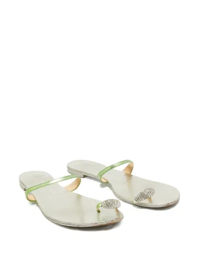 Pre-owned Giuseppe Zanotti Vintage  Hillary Sandals In Green
